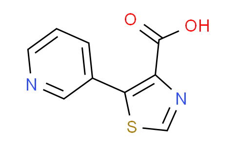CAS No. 1047676-42-5, 5-(Pyridin-3-yl)thiazole-4-carboxylic acid