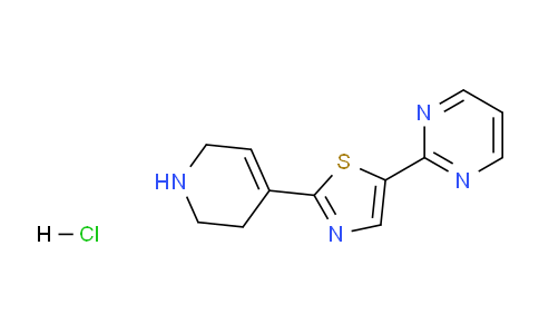 CAS No. 1956380-36-1, 5-(Pyrimidin-2-yl)-2-(1,2,3,6-tetrahydropyridin-4-yl)thiazole hydrochloride