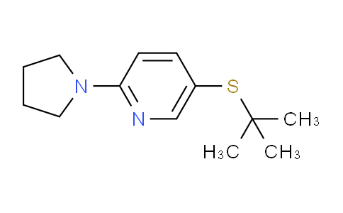 CAS No. 1355196-63-2, 5-(tert-Butylthio)-2-(pyrrolidin-1-yl)pyridine