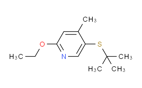 CAS No. 1355208-09-1, 5-(tert-Butylthio)-2-ethoxy-4-methylpyridine