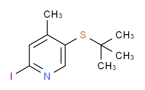 CAS No. 1355219-19-0, 5-(tert-Butylthio)-2-iodo-4-methylpyridine