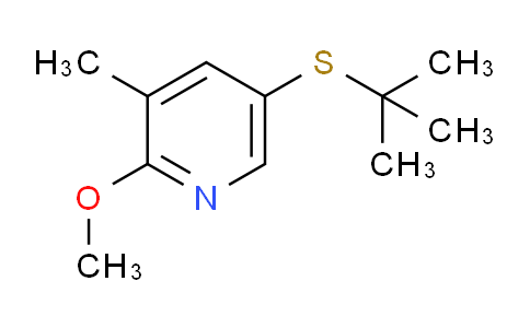 CAS No. 1355226-32-2, 5-(tert-Butylthio)-2-methoxy-3-methylpyridine