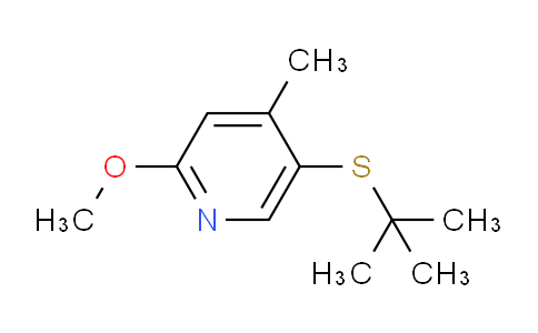 CAS No. 1355207-23-6, 5-(tert-Butylthio)-2-methoxy-4-methylpyridine