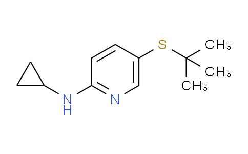 CAS No. 1355179-46-2, 5-(tert-Butylthio)-N-cyclopropylpyridin-2-amine