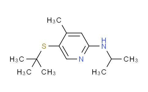 CAS No. 1355177-60-4, 5-(tert-Butylthio)-N-isopropyl-4-methylpyridin-2-amine