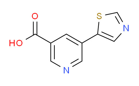 CAS No. 1346687-52-2, 5-(Thiazol-5-yl)nicotinic acid