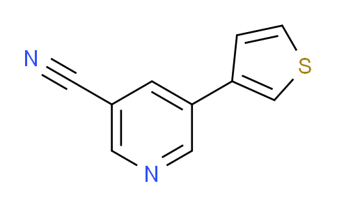 CAS No. 1346687-14-6, 5-(Thiophen-3-yl)nicotinonitrile