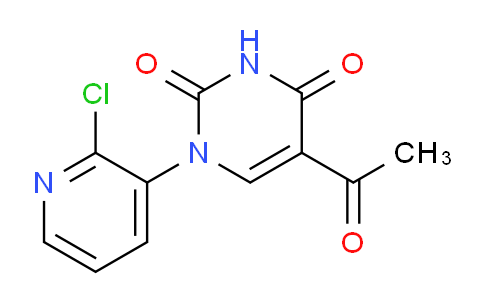 CAS No. 338413-91-5, 5-Acetyl-1-(2-chloropyridin-3-yl)pyrimidine-2,4(1H,3H)-dione