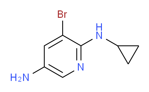 CAS No. 1365272-52-1, 5-Amino-3-bromo-2-(cyclopropylamino)pyridine