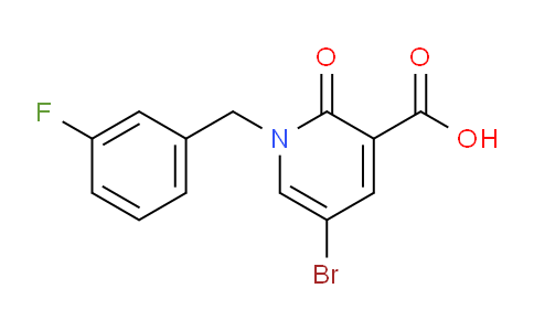 CAS No. 886360-92-5, 5-Bromo-1-(3-fluorobenzyl)-2-oxo-1,2-dihydropyridine-3-carboxylic acid
