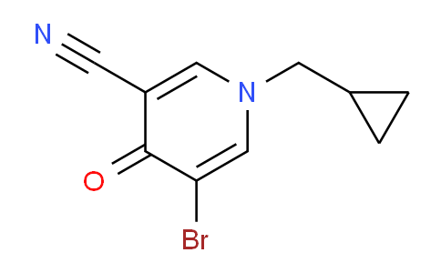 CAS No. 1779122-60-9, 5-Bromo-1-(cyclopropylmethyl)-4-oxo-1,4-dihydropyridine-3-carbonitrile