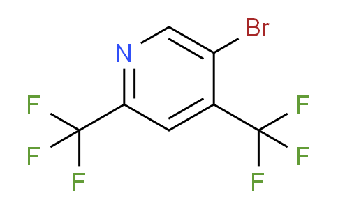 CAS No. 1099598-05-6, 5-Bromo-2,4-bis(trifluoromethyl)pyridine