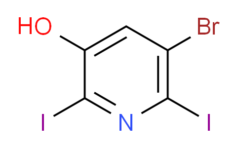 CAS No. 1040682-54-9, 5-Bromo-2,6-diiodopyridin-3-ol