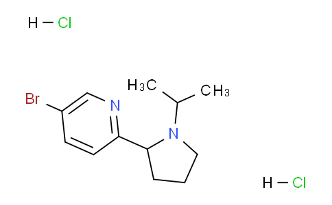 CAS No. 1361112-58-4, 5-Bromo-2-(1-isopropylpyrrolidin-2-yl)pyridine dihydrochloride