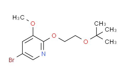 CAS No. 1299607-50-3, 5-Bromo-2-(2-(tert-butoxy)ethoxy)-3-methoxypyridine