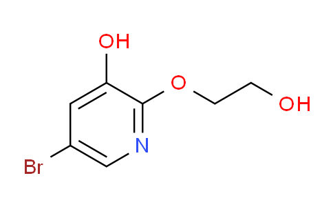 CAS No. 1261365-48-3, 5-Bromo-2-(2-hydroxyethoxy)pyridin-3-ol