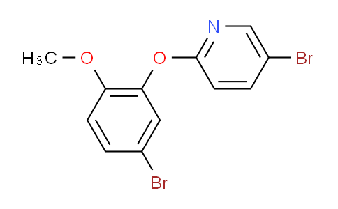CAS No. 1381944-78-0, 5-Bromo-2-(5-bromo-2-methoxyphenoxy)pyridine