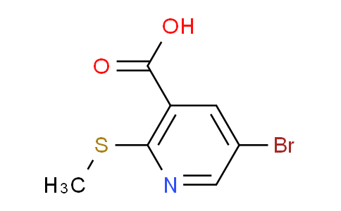 CAS No. 1220422-10-5, 5-Bromo-2-(methylthio)nicotinic acid