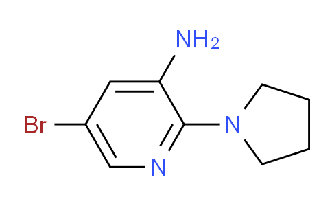 CAS No. 1226063-82-6, 5-Bromo-2-(pyrrolidin-1-yl)pyridin-3-amine