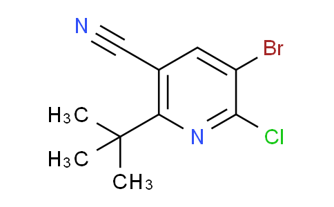 CAS No. 1707609-56-0, 5-Bromo-2-(tert-butyl)-6-chloronicotinonitrile