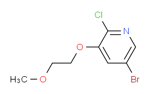 CAS No. 1887246-43-6, 5-Bromo-2-chloro-3-(2-methoxyethoxy)pyridine