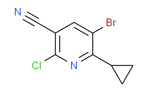CAS No. 1221792-18-2, 5-Bromo-2-chloro-6-cyclopropylnicotinonitrile