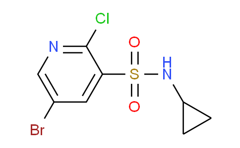 CAS No. 1248285-90-6, 5-Bromo-2-chloro-N-cyclopropylpyridine-3-sulfonamide