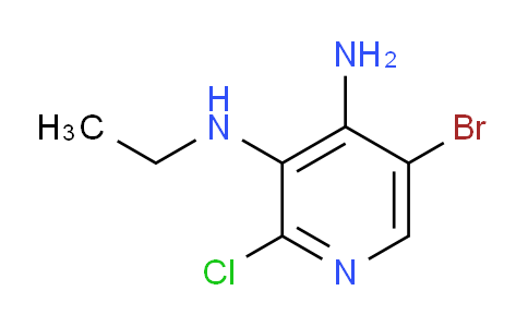 CAS No. 1556704-76-7, 5-Bromo-2-chloro-N3-ethylpyridine-3,4-diamine