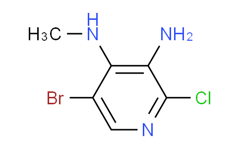 CAS No. 1590410-28-8, 5-Bromo-2-chloro-N4-methylpyridine-3,4-diamine