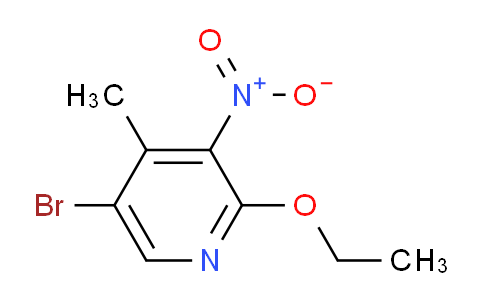 CAS No. 1215206-58-8, 5-Bromo-2-ethoxy-4-methyl-3-nitropyridine