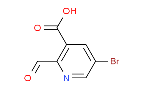CAS No. 1289115-21-4, 5-Bromo-2-formylnicotinic acid