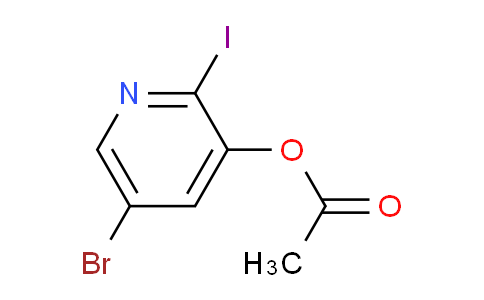 CAS No. 1045858-04-5, 5-Bromo-2-iodopyridin-3-yl acetate