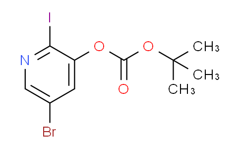 CAS No. 1087659-20-8, 5-Bromo-2-iodopyridin-3-yl tert-butyl carbonate