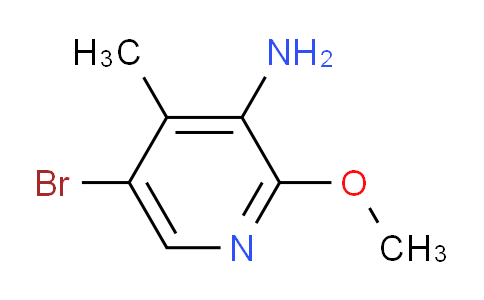 CAS No. 1366131-38-5, 5-Bromo-2-methoxy-4-methylpyridin-3-amine