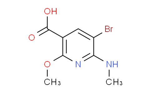 CAS No. 187480-17-7, 5-Bromo-2-methoxy-6-(methylamino)nicotinic acid