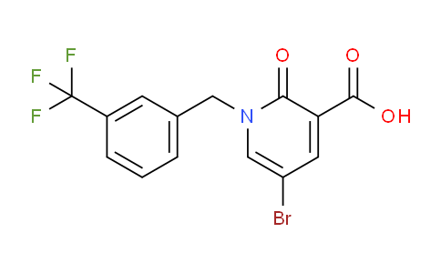 CAS No. 338982-36-8, 5-Bromo-2-oxo-1-(3-(trifluoromethyl)benzyl)-1,2-dihydropyridine-3-carboxylic acid