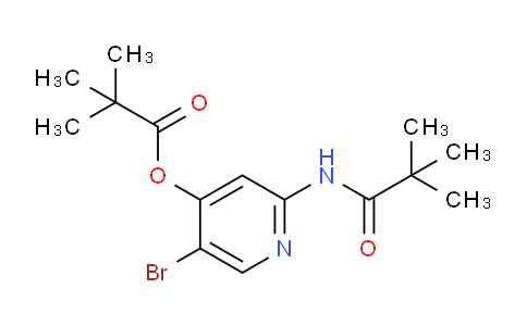 CAS No. 1228666-33-8, 5-Bromo-2-pivalamidopyridin-4-yl pivalate