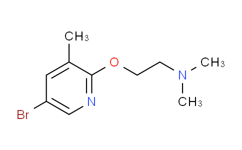 CAS No. 1289156-46-2, 5-Bromo-2-[2-(N,N-dimethylamino)ethoxy]-3-picoline