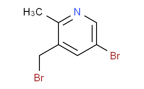 CAS No. 1346533-53-6, 5-Bromo-3-(bromomethyl)-2-methylpyridine