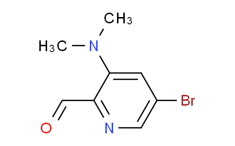 CAS No. 1289061-05-7, 5-Bromo-3-(dimethylamino)picolinaldehyde