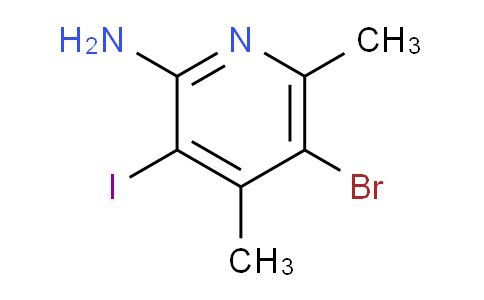CAS No. 1823914-01-7, 5-Bromo-3-iodo-4,6-dimethylpyridin-2-amine