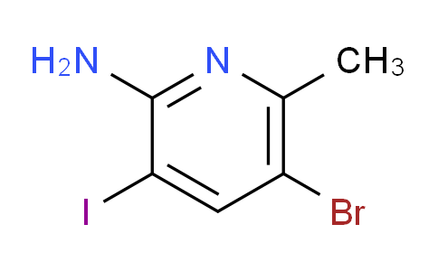 CAS No. 958357-86-3, 5-Bromo-3-iodo-6-methylpyridin-2-amine