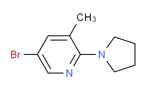 CAS No. 1220016-88-5, 5-Bromo-3-methyl-2-(pyrrolidin-1-yl)pyridine