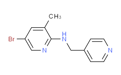 CAS No. 1219976-58-5, 5-Bromo-3-methyl-N-(pyridin-4-ylmethyl)pyridin-2-amine