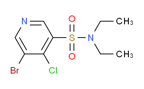 CAS No. 1352541-33-3, 5-Bromo-4-chloro-N,N-diethylpyridine-3-sulfonamide