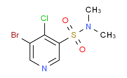 CAS No. 1352526-59-0, 5-Bromo-4-chloro-N,N-dimethylpyridine-3-sulfonamide