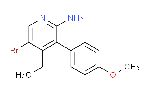 CAS No. 1956334-97-6, 5-Bromo-4-ethyl-3-(4-methoxyphenyl)pyridin-2-amine
