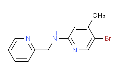 CAS No. 1220035-86-8, 5-Bromo-4-methyl-N-(pyridin-2-ylmethyl)pyridin-2-amine