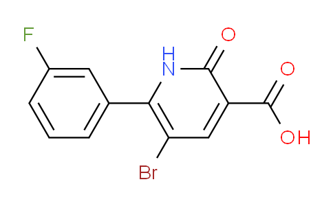 CAS No. 1707373-11-2, 5-Bromo-6-(3-fluorophenyl)-2-oxo-1,2-dihydropyridine-3-carboxylic acid