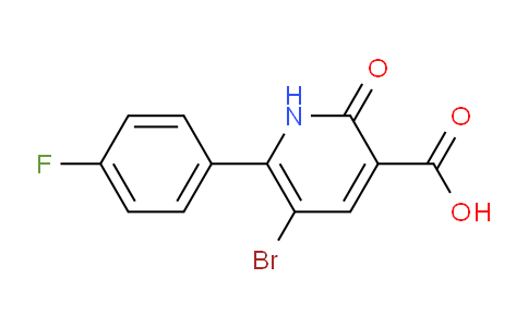 CAS No. 1707585-68-9, 5-Bromo-6-(4-fluorophenyl)-2-oxo-1,2-dihydropyridine-3-carboxylic acid